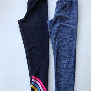 2 Girls Old Navy Fleece-Lined Leggings Size 14